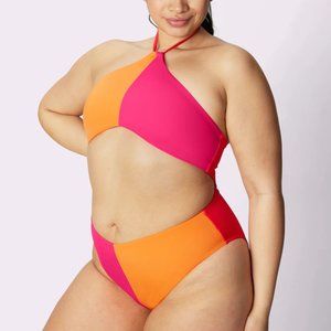 One Piece Cutout Swimsuit in Flip Flip